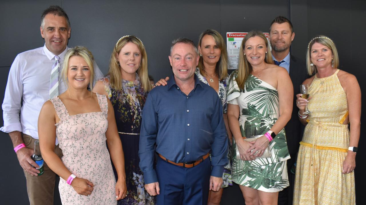 Members of the Cupid Syndicate at The Archer race meeting at Callaghan Park, Rockhampton, on May 7, 2022.