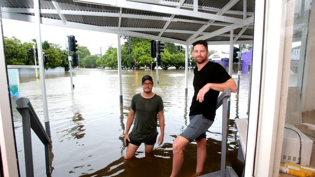 (L to R), Jade Myers and William Ellyett from Myers Ellyett Architecture at Baroona Rd. Picture: Steve Pohlner