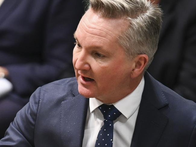 CANBERRA, AUSTRALIA, NewsWire Photos. SEPTEMBER 4, 2023: Climate Change and Energy Chris Bowen during Question Time in the House of Representatives at Parliament House in Canberra. Picture: NCA NewsWire / Martin Ollman