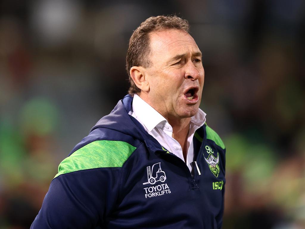 Raiders coach Ricky Stuart. Picture: Getty Images