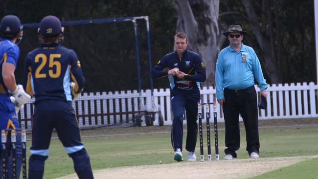 Second grade premier cricket action between Valleys and Sandgate-Redcliffe. September 17, 2023.