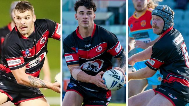 Collegians players Josh Dowel, Callum Gromek and Max Devlin. Pictures: Denis Ivaneza &amp; Thomas Lisson