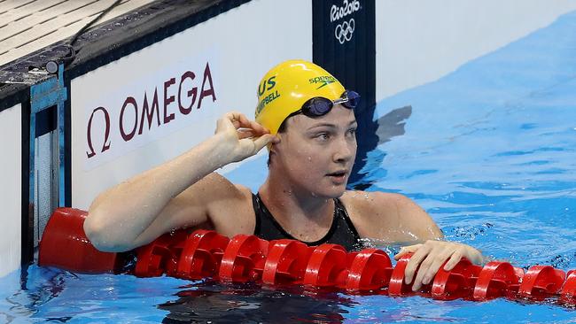 Cate Campbell misses a medal in the 50m freestyle final. Picture: Adam Head.