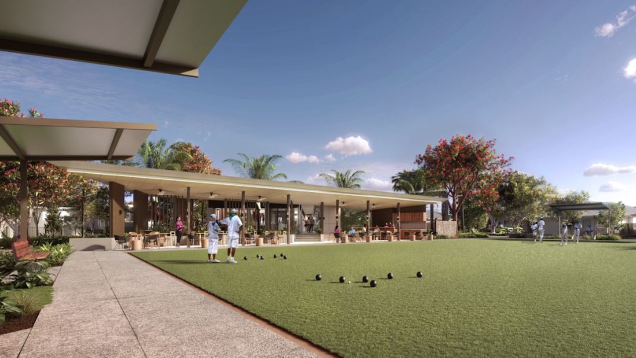 Artist render of over 50s community lawn bowls. Picture – contributed.