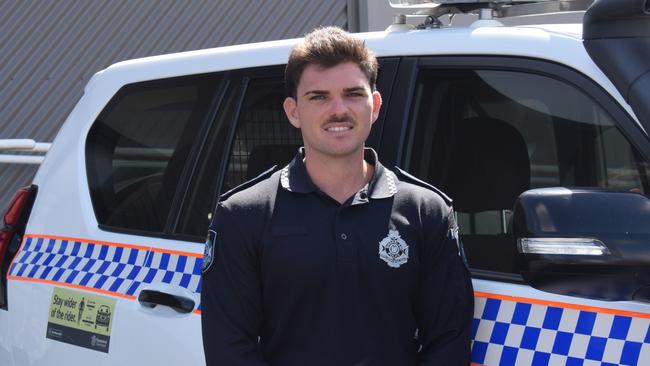 Dalby welcomes the community's newest police officer, Constable Tai Johnson who made the move from Brisbane after graduating from the Police Academy. Picture: Emily Devon