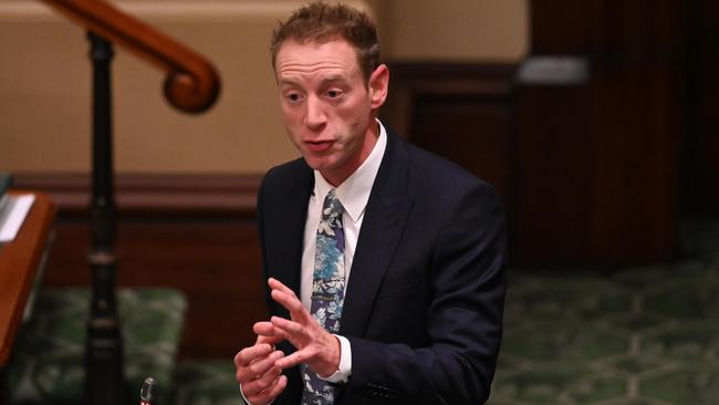 Opposition Leader David Speirs speaking during question time on June 13. NCA NewsWire / Naomi Jellicoe