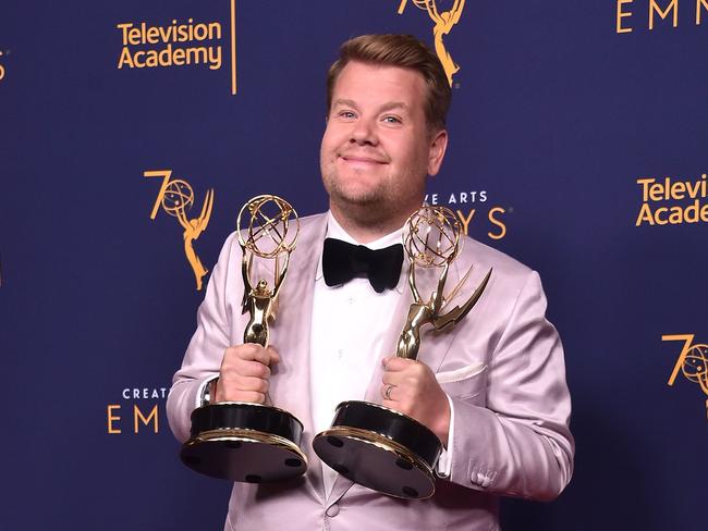 Funny man James Corden is a force in this category. Picture: Alberto E. Rodriguez/Getty Images/AFP