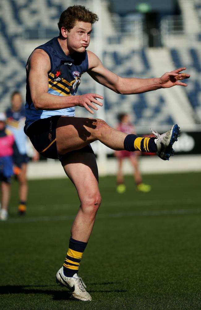 Jacob Hopper averaged 27 disposals for NSW-ACT in this year’s under 18 carnival. Picture: Colleen Petch