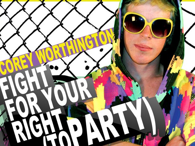 CD cover of Fight For Your Right (to Party) by Corey Worthington