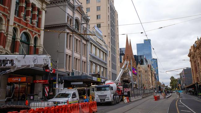 The former Yooralla building on Flinders St is the proposed site of a new safe injecting facility. Picture: Mark Stewart