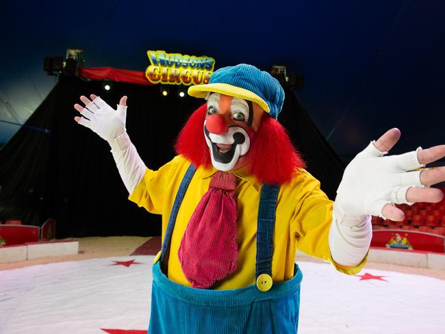 Goldie the Clown at Hudsons Circus. (AAP Image/Richard Walker)