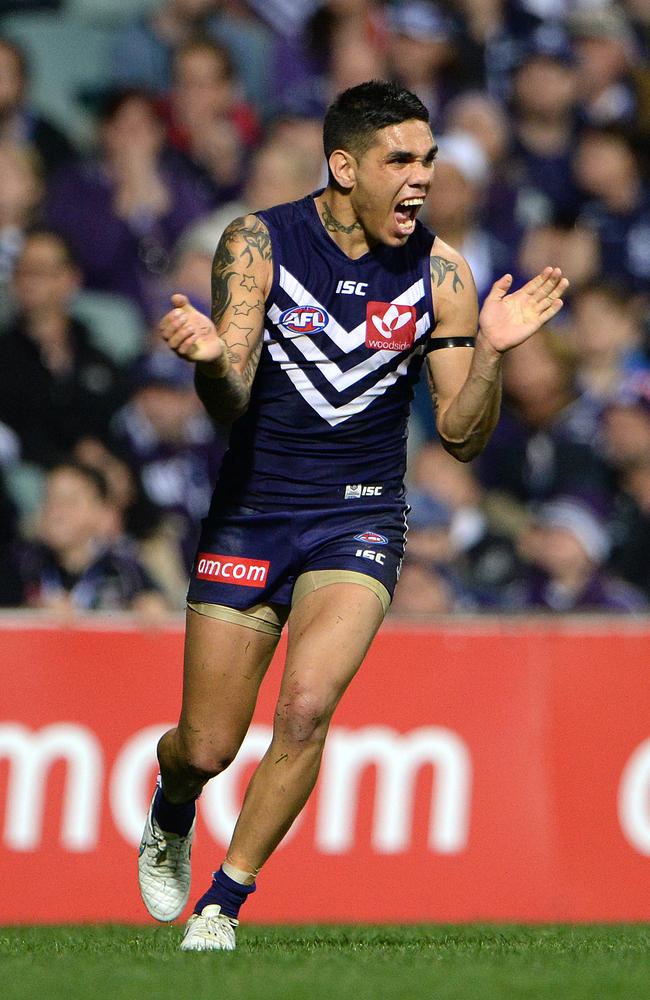 Fremantle's Michael Walters averages two goals per game. Picture: Daniel Wilkins