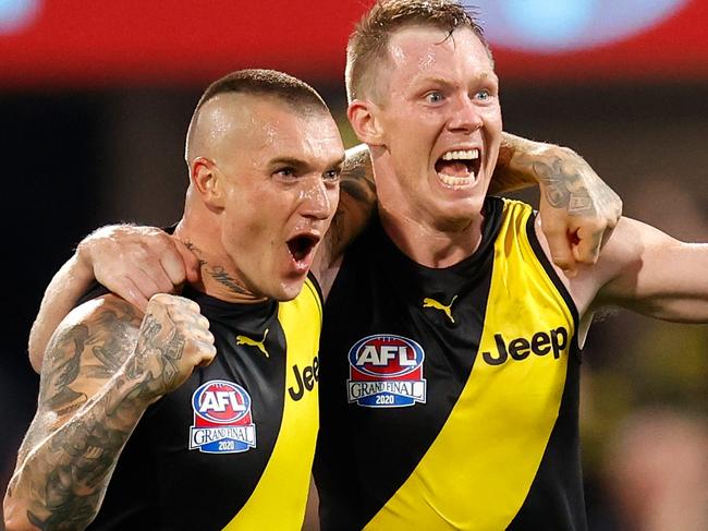 Jack Riewoldt says Dustin Martin has done the right thing taking a step back from footy. Picture: AFL Photos/Getty Images