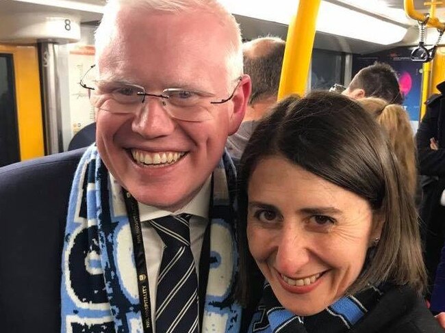 Gareth Ward pictured with Premier Gladys Berejiklian. Picture: Facebook