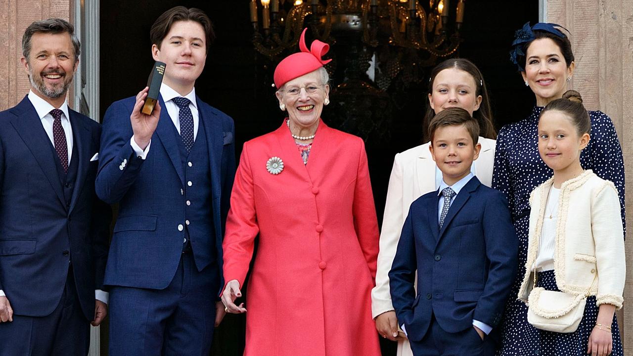 The Palace is awaiting more information about whether Prince Frederik and the couple’s children have been exposed to Covid-19. Picture: AFP