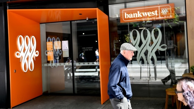 Bankwest is closing all 14 of its east coast branches as customers ditch in-person banking for digital alternatives. Picture: NCA NewsWire / Jeremy Piper