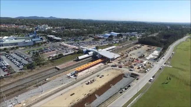 Drone footage of Gold Coast Light rail Stage 2