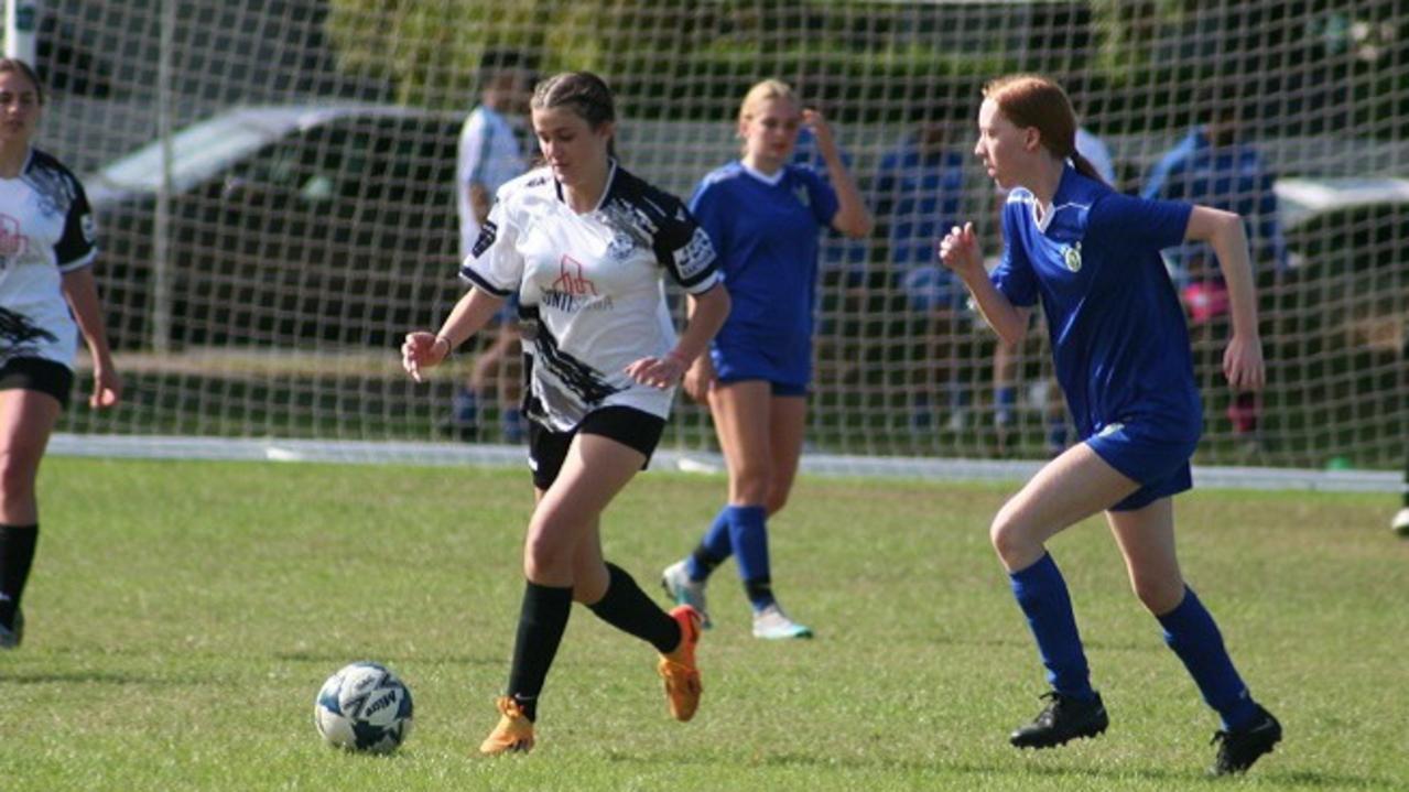 Clara Sanflippo is a central defender for Concord JSC U16 girls. Picture: Supplied