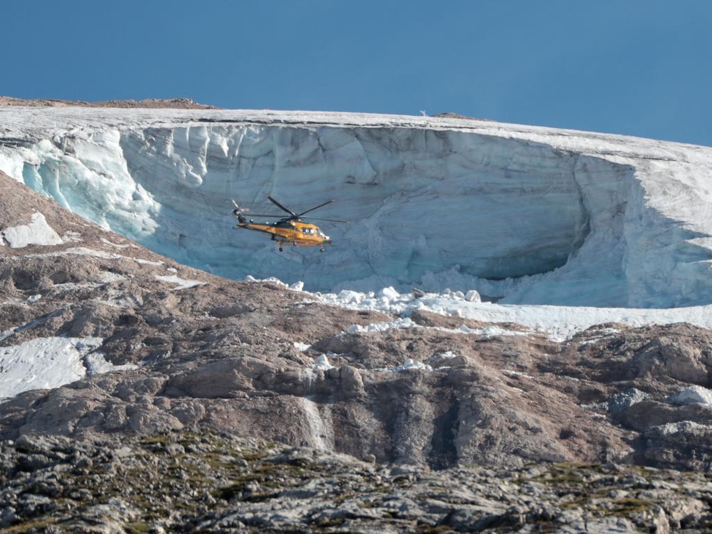 Filippo was climbing the Marmolada glacier when it collapsed, killing at least seven people. Picture: Pierre Teyssot/AFP