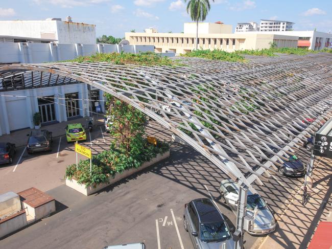 The Cavenagh St Shade Structure as of June 17 2021Picture:Glenn Campbell