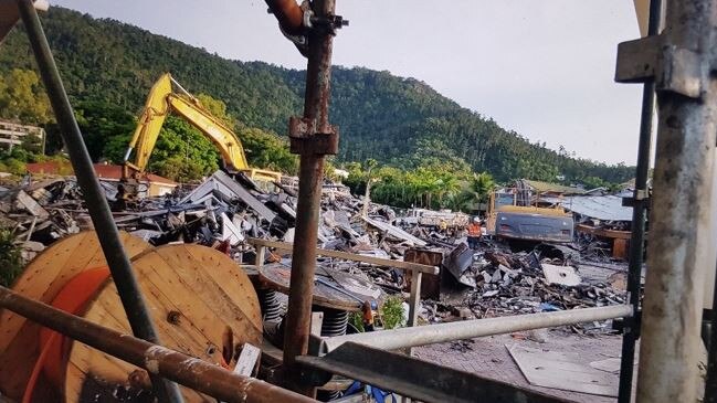 Marino an Yvonne Roberto Italian deli store was burned down in a devastating fire at the Whitsunday Shopping Centre in 2016. Picture: Contributed