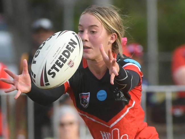 Kirwan's Ava Wagner. Women's game between Kirwan High and St Margaret Mary's College at Kirwan High. Picture: Evan Morgan