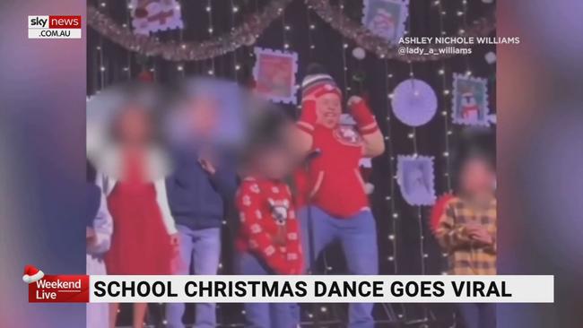 Us Second Grader Goes Viral After Christmas Dance Moves Sky News