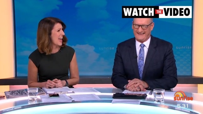 Nat Barr's awkward first day with Kochie (Sunrise)