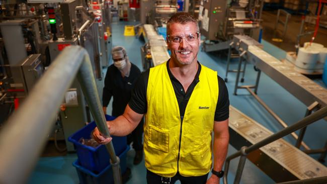 Working Australians like Daniel Black, reliability and maintenance manager at Baxter Healthcare in Old Toongabbie, are at the forefront of the 2022 federal budget. Picture: Justin Lloyd.