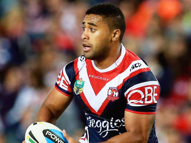 Michael Jennings of the Roosters during the Sydney Roosters v South Sydney Rabbitohs NRL round 26 game at Allianz Stadium, Sydney. pic Mark Evans