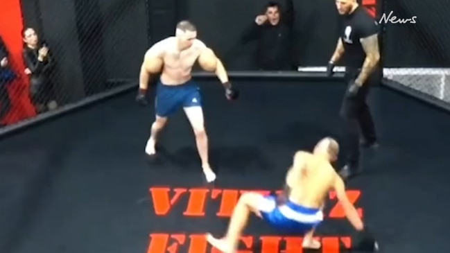 MMA fighter absolutely batters dummy after being injected with