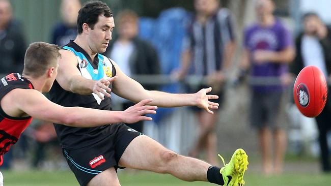 Chris Petroro in action for St Mary's. Picture: Hamish Blair