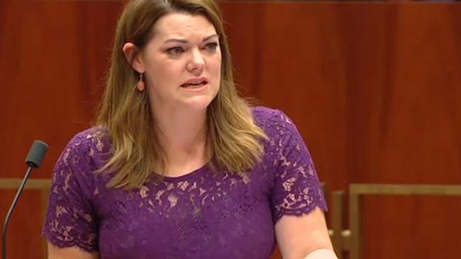 Sarah Hanson-Young has attacked trade deals such as the TPP. Picture: AAP.