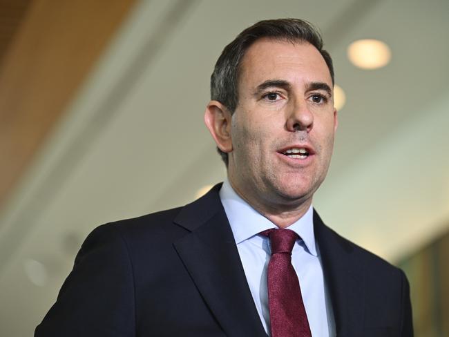 Treasurer Jim Chalmers announced he’d raid the $230 billion Future Fund. Picture: Martin Ollman