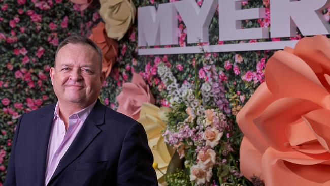 Myer CEO John King has returned Myer to profit and is ready for a bumper Christmas. Picture Stefan Postles