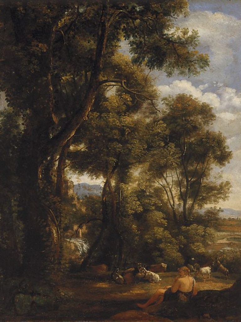 Landscape with a Goatherd and Goats (after Claude), 1823, by John Constable. Art Gallery of NSW