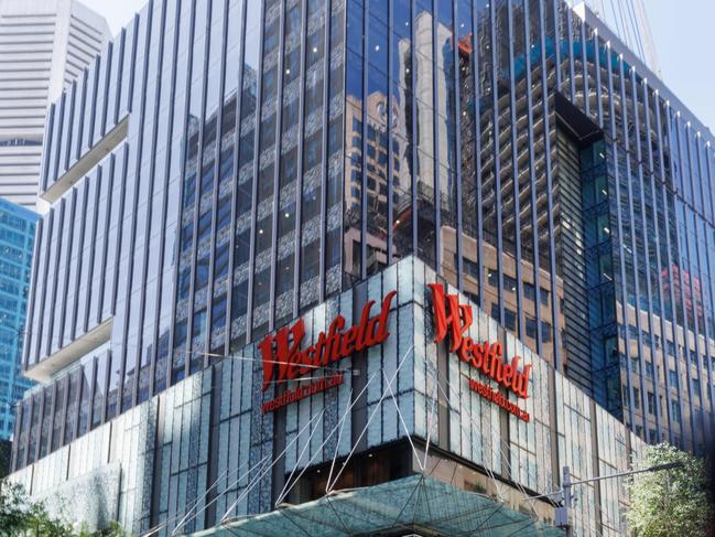 SYDNEY, AUSTRALIA - NewsWire Photos, October 29 2024. GENERIC. Inflation. Shopping. Retail. Economy. Cost of living crisis. Westfield sign above Pitt Street Mall. Picture: NewsWire / Max Mason-Hubers