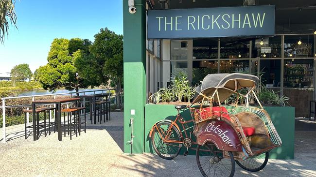 The Rickshaw's interior colours and gardens are Asian-inspired, as is the menu and extensive cocktail list.