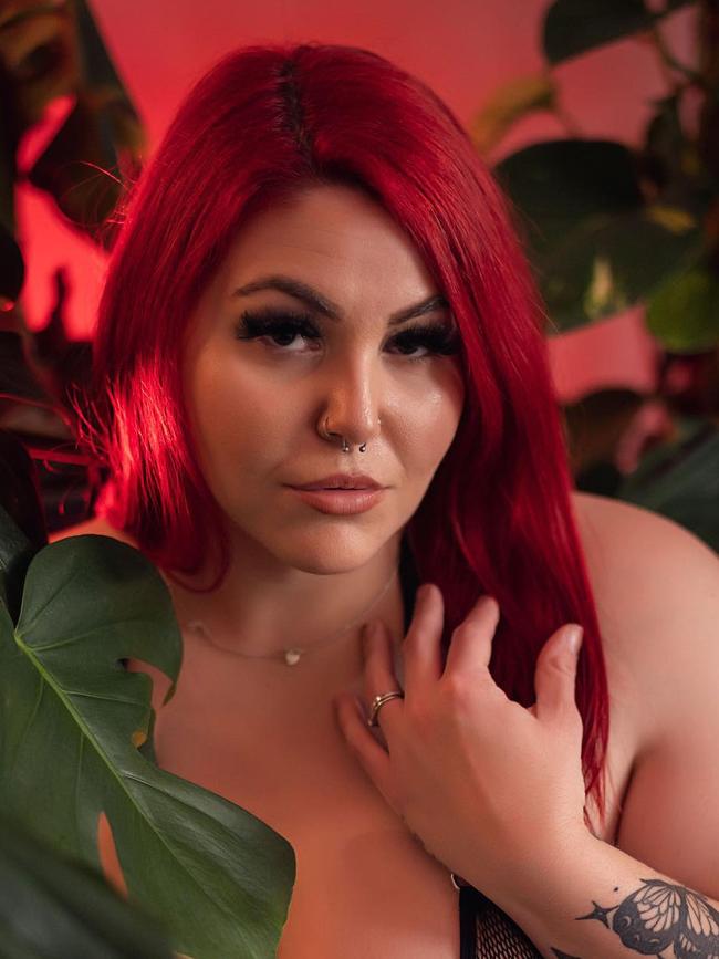 Red Ivy started OnlyFans to improve her body confidence. Picture: Supplied