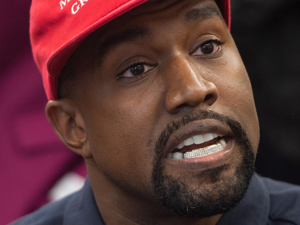 Kanye West would proudly wear his Donald Trump Make America Great Again cap. Picture: Saul Loeb/AFP