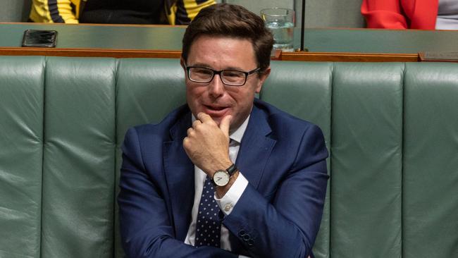 The Nationals leader David Littleproud wants vapes to have similar regulations to traditional tobacco products. Picture: NCA NewsWire/Gary Ramage