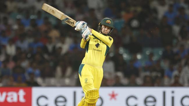 Phoebe Litchfield in action for Australia. Picture: Pankaj Nangia/Getty Images.