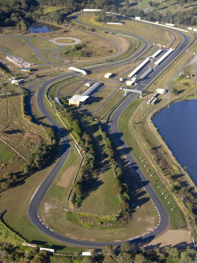 An aerial shot of Lakeside Park. Photo: Queensland Raceways.