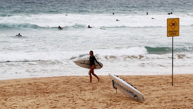 people out and about in Manly as restrictions continue. Picture: Tim Hunter