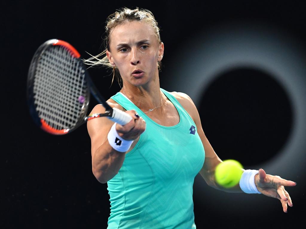 Lesia Tsurenko has been a tough customer for Barty in the past. Picture: AAP