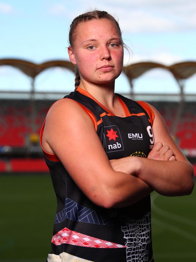 Jaimi Tabb ahead of the AFLW under-18 national championships this month. Picture: Chris Hyde/AFL Photos