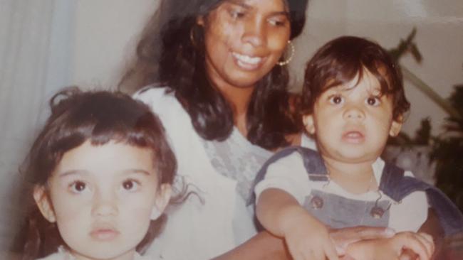 Annapuranee Jenkins who disappeared in Malaysia – with son Greg, and daughter Jennifer. Pictured supplied, by Greg Jenkins