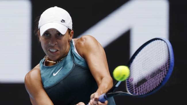 Madison Keys during her win over Elina Svitolina. Picture: Michael Klein