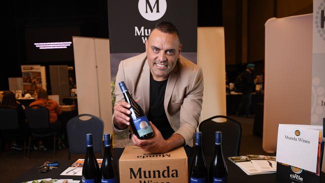 Pauly Vandenbergh from Indigenous enterprise Munda Wines. Picture Mark Brake