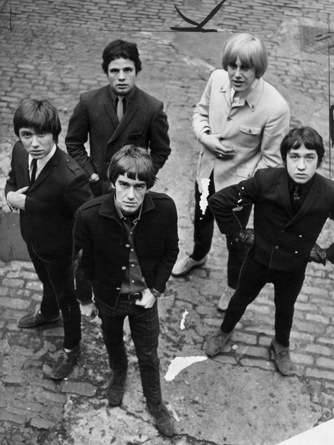 Fleet with the Easybeats, back middle, in the band’s heyday.